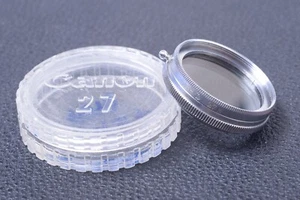 ✅ B & W SCHNEIDER POLARIZING 27MM FILTER LENS OR CAMERA SCREW IN W/ KEEPER 112-4 - Picture 1 of 2