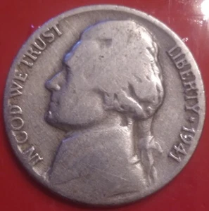 1941 jefferson nickel no mint mark - Picture 1 of 2