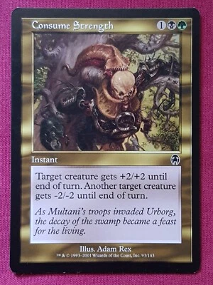 Magic The Gathering APOCALYPSE CONSUME STRENGTH black/green card MTG - Image 1 of 2