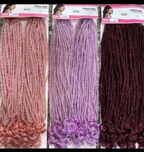 26" Bella Fresh Curl Twisted Crochet Passion Twist Hair Extensions 80 Strands - Picture 1 of 10