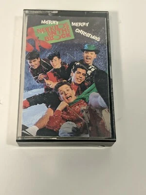 New Kids On The Block Merry Merry Christmas Cassette Tape 1989 Tested - Image 1 of 3