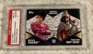 2018 Topps WWE PC-20 Power Couples QUEEN SHERRI & MACHO KING EMC 10 - Imagen 1 de 2