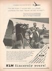 Klm Holland Royal Dutch Airlines 1961 Werbung' Vintage Welcome