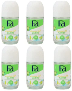 6x Fa Zitronen der Karibik,Deo Roll-On 48H Schutz, Antitranspirant 50ml NEU - Bild 1 von 1