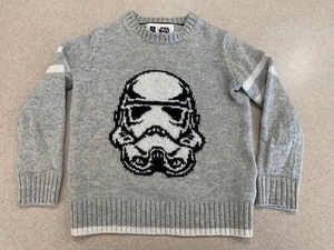 Gap Kids Star Wars Stormtrooper Sweater XS 4-6 Cotton Wool Blend - Picture 1 of 11