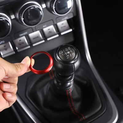 Red Alloy Gear Shift Knob Top Ring Trim For Toyota GR86 / Subaru BRZ 2022-2025 - Image 1 of 4