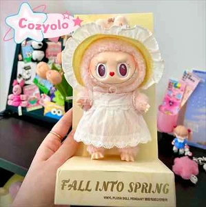 Authentic Pop Mart Labubu Mokoko V2 Close To Sweet Plush Doll Keychain 17cm - Picture 1 of 8