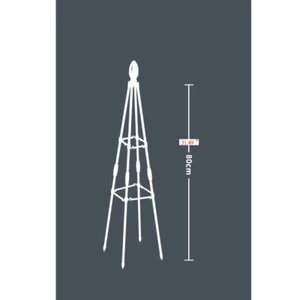 Outdoor Garden Metal Obelisk Climbing Plant Support Frame Trellis Flowers Stalk - Picture 1 of 18