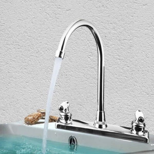 LongLife Span RustProof Dual Handle RV Cold Hot Faucet Motor Home Kitchen Mobile - Picture 1 of 10