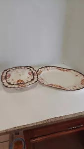  Myott Son and Co England Rose Mary vintage set of 2 kitchen ware serving ware. - Picture 1 of 24