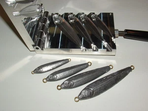 Saltwater Fish Jig mold 2,3,4,6oz CNC Aluminum - Picture 1 of 5