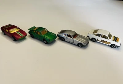 Lot Of 4 Matchbox Maserati Bora, Porsche Turbo, Datsun 260Z 2+2, Ford Escort RS2 - Image 1 of 4