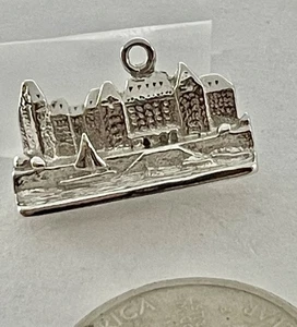 Vintage Empress Hotel Vancouver BC Kanada Sterlingsilber Armband Charm - Bild 1 von 4