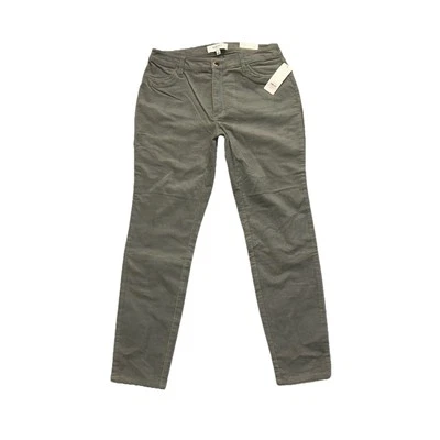 Pantalones elásticos de terciopelo ajustados gris gárgola talla 6 Ellen Tracy para mujer nuevos con etiquetas (79,50) Foto 1 de 4