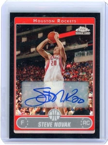 Steve Novak 2007 Topps Chrome Rockets Rookie Autograph Auto Black Refractor RC - Picture 1 of 2