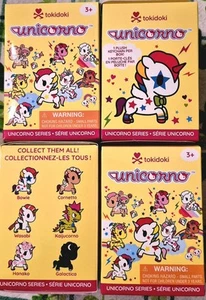 4 X NEW SEALED 2025 TOKIDOKI UNICORNO BLIND BOX PLUSH KEYCHAIN CLIP DANGLE - Picture 1 of 1