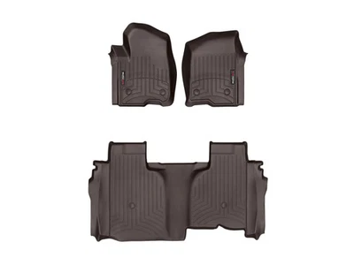WeatherTech FloorLiner for 2019-2025 GMC Sierra 1500 - 1st & 2nd Row, Cocoa - Image 1 of 4