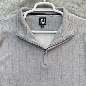 FootJoy 1/4 zip men's large drop needle half zip gathered waist mid layer golf - Picture 1 of 13