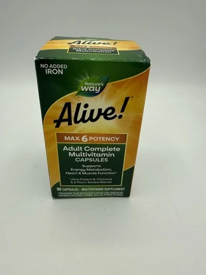 Nature's Way Alive! Multivitamínico diario Max6 - potencia máxima. Caduca 7/2026 Foto 1 de 4
