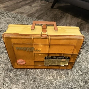 Vintage 1991 Plano USA Magnum 1119 zweiseitige Tackle Box 13" x 10" x 4" - Bild 1 von 8
