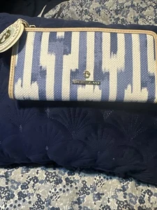 Spartina 449 Wristlet Geldbörse Clutch Blau & Weiß - Bild 1 von 7