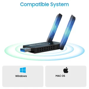 USB 3.0 WLAN WIFI Adapter 1300Mbps Long Range Dongle Dual Band 5Ghz Netzwerk - Bild 1 von 11