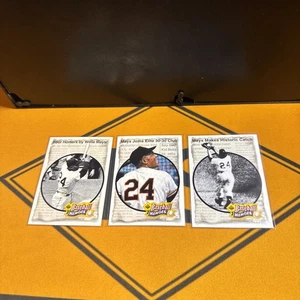 Lotto 3 carte 1992 Upper Deck Baseball Heroes Willie Mays - Foto 1 di 4