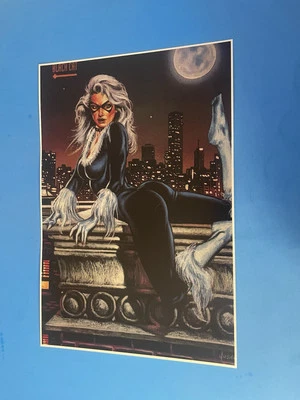 MARVEL COMICS BLACK CAT POSTER PIN UP BRAND NEW JOE JUSKO. - Image 1 of 3