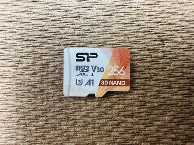 Silicon Power 256GB Micro SD Card U3 SDXC Up To 100MB/S Very Good 6E - Image 1 of 3