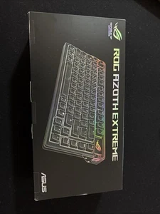 ASUS ROG Azoth Extreme 75 Custom Gaming Keyboard, Aluminum Chassis, Carbon Fiber - Photo 1/2
