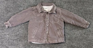 Old Navy Kleinkind Größe 4T grau Unisex Sherpa-gefütterte Cordjacke - Bild 1 von 5