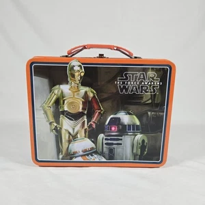 Star Wars The Force Awakens Metal C3PO R2D2 Metal Lunchbox - Picture 1 of 7