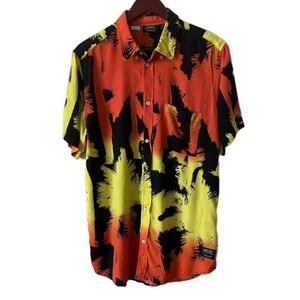 WESC Stockholm Shirt Oden Gradient Palm We Are The Superlative Conspiracy Sx S - Picture 1 of 7