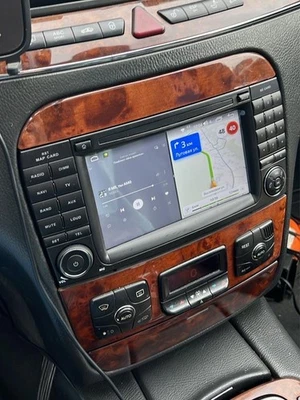 Für Mercedes S/CL Klasse W220 W215 Android 14 Autoradio GPS Navi WIFI Bluetooth - Bild 1 von 4