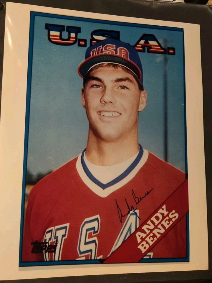 Foto inflable firmada por Andy Benes 8X10 EE. UU. Cardenales Diamondbacks Foto 1 de 1