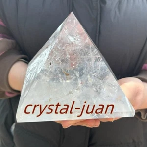 3.3LB+ Natural Clear Quartz Pyramid Crystals Tower Point Wand Reiki Heal 1pc AA+ - Picture 1 of 21