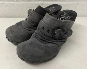 Dansko Nadine Women's Size 36 US 6 Gray Suede Leather Slip-On Clogs Mules - Picture 1 of 13