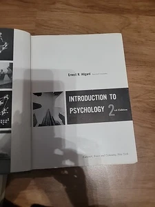 VINTAGE 50S Introduction to Psychology 1957 by Hilgard. College Science Textbook - Picture 1 of 6