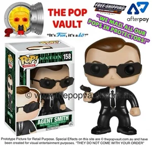FUNKO POP VINYL MOVIES THE MATRIX (1999) #158 AGENT SMITH BNIB + PROTECTOR - Picture 1 of 7