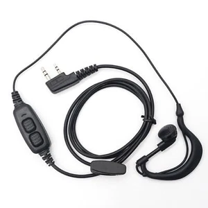 Dual PTT Headset Earphone Earpiece For Baofeng BF-UV5R UV82 UV82L UV-89 Radio - Zdjęcie 1 z 11