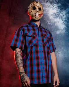 Dixxon (Friday) "The 13th" Jason Vorhees Movie Tribute Sz S Bamboo Ships Fast - Picture 1 of 4