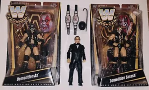 WWE Mattel Custom Demolition Ax & Smash and Mr. Fuji Set w/ Original Packaging - Picture 1 of 10