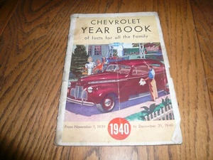 Año Chevrolet 1940 - 1 de noviembre 1939 al 31 de diciembre de 1940 - vintage - Imagen 1 de 8
