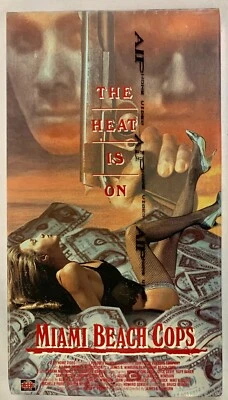 Miami Beach Cops (VHS, 1993) Rare AIP Studios New Sealed HTF WATERMARKED! - Image 1 of 4