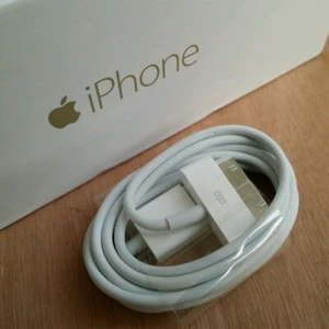 Cable de datos USB Dock 30 pines para iPhone 3G/3GS/4/4S iPad 1/2/3 iPod Suffle blanco - Imagen 1 de 11