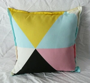 Allen + Roth Geometric Multi Square Throw Pillow Patio Outdoor New - Picture 1 of 1