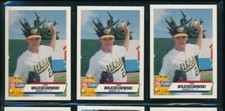 lot (3) 1993 Fleer Pro Cards #801 Steve Wojciechowski Modesto A's (BL49) SWSW6