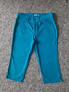 RIDERS by LEE Größe 10 m Cargo Utility Caprihose Skimmer Mid Rise Farbe Blau - Bild 1 von 8