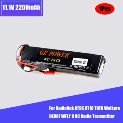11.1v 2200mah 8C Li-po Batterie für Radiolink AT9S AT10 T8FB Walkera DEVO7 WFLY - Bild 1 von 4