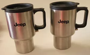 2 JEEP Stainless Steel Coffee Mug Electric Heating Cigarette Lighter Plug - Bild 1 von 8